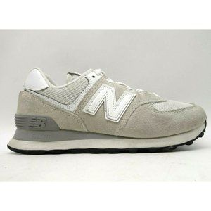 New Balance 574 Classics Gray Leather Lace Up Running Shoes Women's 5.5 D
